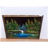 Image 1 : * Framed Velvet Painting (38.75x28.5)