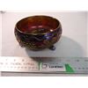 Image 2 : Carnival glass - footed bowl 6" round