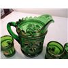 Image 3 : Green pitcher with (5) glasses