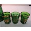 Image 5 : Green pitcher with (5) glasses