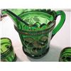 Image 6 : Green pitcher with (5) glasses