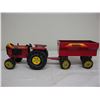 Image 2 : Tonka Tractor and Trailer - Red