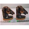 Image 1 : Pair of horse head bookends