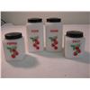 Image 5 : 4-piece Glass Spice Jars with Metal holder