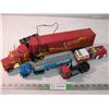 Image 1 : (4) Assorted metal and plastic semi trucks