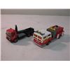 Image 5 : (4) Assorted metal and plastic semi trucks