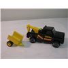 Image 4 : (3) tonka trucks and (1) trailer