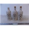 Image 1 : (3) Royal Charter Hudson’s Bay Whisky Stoneware Bottles w/ Stoppers