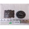 Image 1 : (2) Belt Buckles - Hesston Rodeo - 1977 + 1987