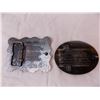 Image 4 : (2) Belt Buckles - Hesston Rodeo - 1977 + 1987