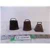 Image 1 : (3) Antique Mini Cow Bells