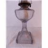 Image 3 : Greek Key Glass Kerosene Lamp (Turning Purple)