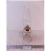 Image 1 : Glass Kerosene Lamp w/ Handle (with chimney)