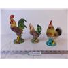 Image 1 : (3) Ceramic Roosters