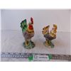Image 1 : (2) Ceramic Roosters