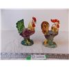 Image 1 : (2) Ceramic Roosters