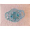Image 3 : Vaseline Glass Footed Basket (Blue)