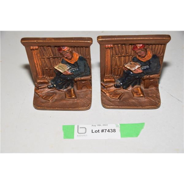 Vintage cast iron bookends