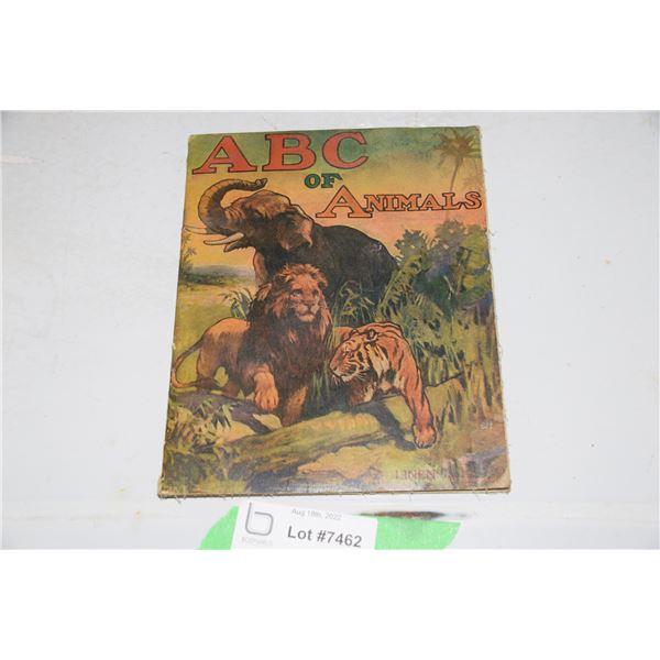 ABC of Animals children's book (Linen)