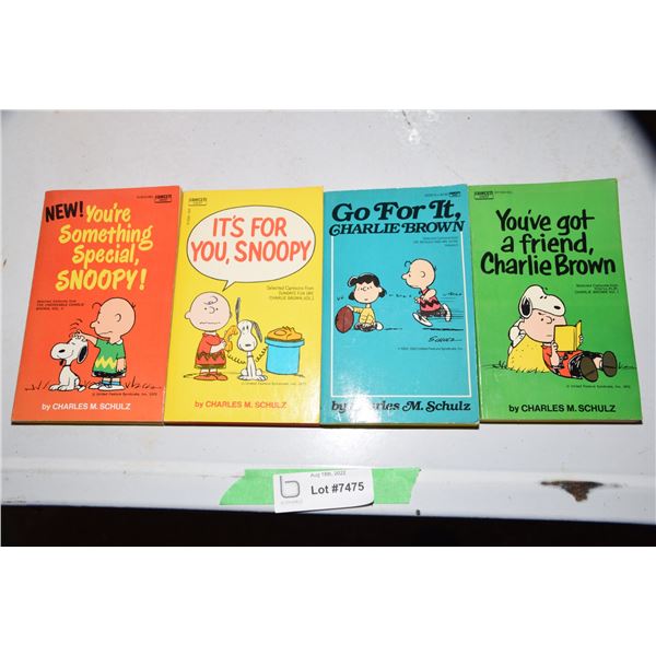 (4) 1960-70's Charlie Brown books - excellent