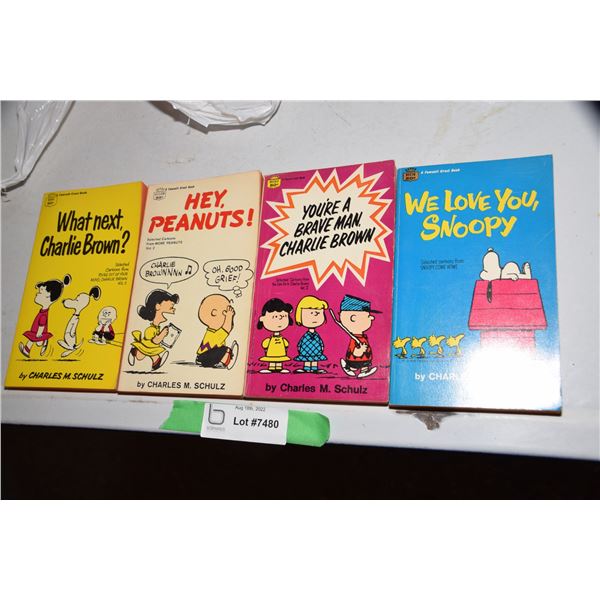 (4) 1960-70's Charlie Brown books