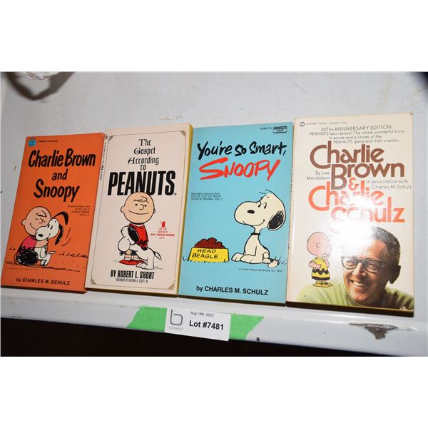 (4) 1960-70's Charlie Brown books