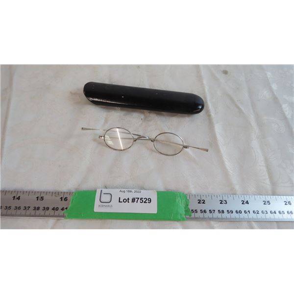 Antique Eye glasses w/ case