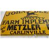 Image 3 : John Deere - Fantasy Porcelain Sign - 24"X12"
