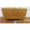 Image 1 : *Wooden fold out sewing box