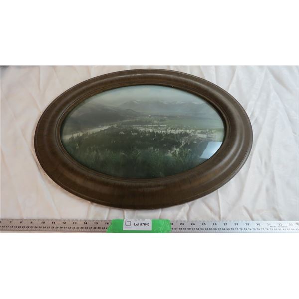 Convex Oval Glass Picture frame