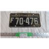 Image 1 : Saskatchewan Licence plate 1960
