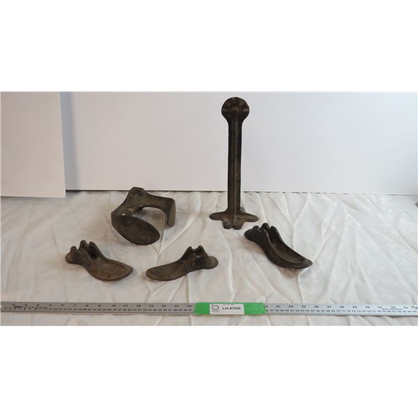 Shoe Cobbler's cast iron tools