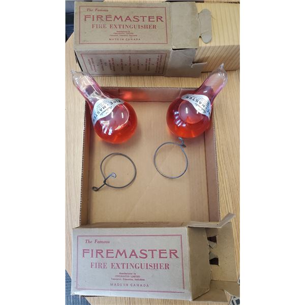 (2) FireMaster Extinguishers (hand thrown) - (new old stock) Cannot be shipped