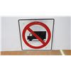 Image 1 : No Delivery Truck Metal Sign