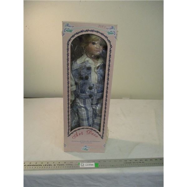 Art deco doll in box