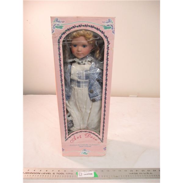 Art deco doll in box