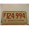 Image 2 : 1975 (pair) Sask License Plates