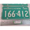 Image 3 : 1969 (pair) Sask License Plates