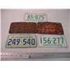 Image 1 : (5) Sask License Plates