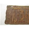 Image 2 : 1931 (farm truck) Sask License Plate