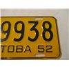 Image 3 : 1952 Manitoba License Plate