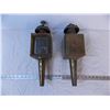 Image 1 : Pair of Brass Coach Lights
