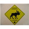 Image 2 : Moose crossing tin sign - 9.5x9.5