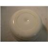 Image 5 : Pyrex casserole dish (no lod) + ribbed milk glass large bowl