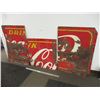 Image 1 : 3-piece Coca-Cola tin sign - 82" x 43"