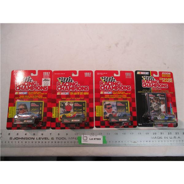 (4) Racing Champions cars 1:64