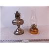 Image 1 : (2) Kerosene Lamps (One Missing Chimney)