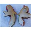 Image 4 : (2) Chalkware Parrot Wall Hangers