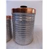 Image 2 : Set of 4 Aluminum Counter Storage Tins