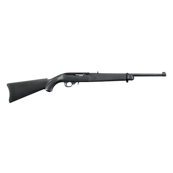 RUG 10/22 CARBINE 22LR 18.5" BLUED BLK SYN 10RD